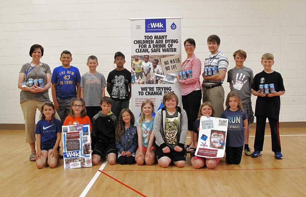 Photo of Swanson Elementary and CW4K fundraising effort