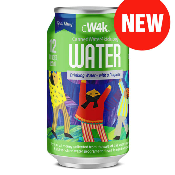 CW4K 12 ounce canned water sparkling can single NEW