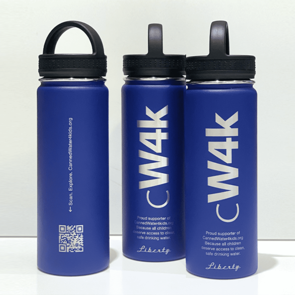photo of cw4k blue insulated bottle