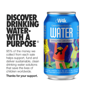 CW4K Premium Water in 12-oz Cans