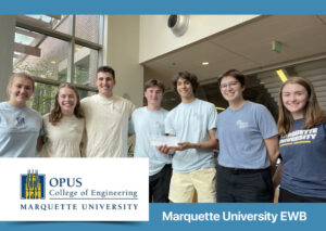 Read more about the article CW4K Makes Donation to Marquette University’s Engineers Without Borders