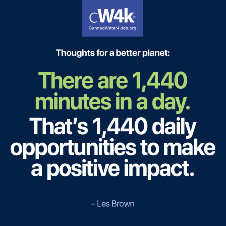 cw4k thoughts for a better planet 1440 minutes
