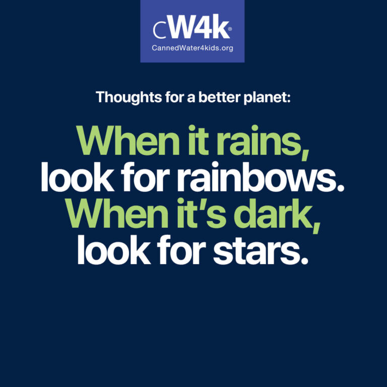 cw4k thoughts for a better planet rainbows