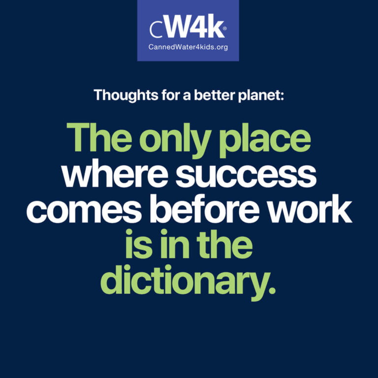 cw4k thoughts for a better planet success before work